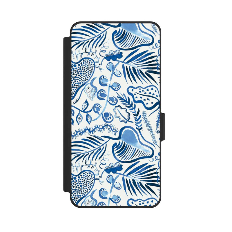 Galaxy S26 NIVOflip Tropical Forest Leaves Blue
