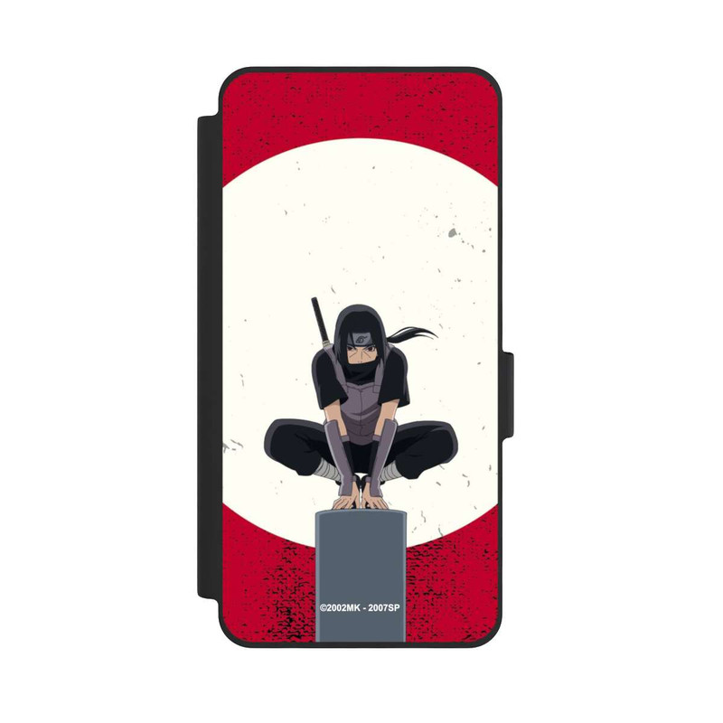Galaxy S26 NIVOflip Symbole Itachi Uchiha fond rouge