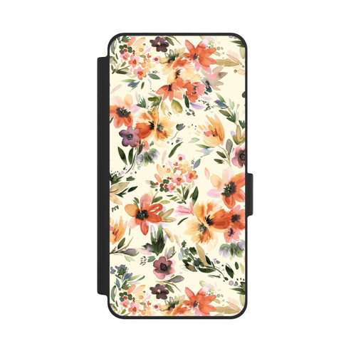 Samsung Galaxy S26 NIVOflip Fleurs artistiques d'été Ivoire