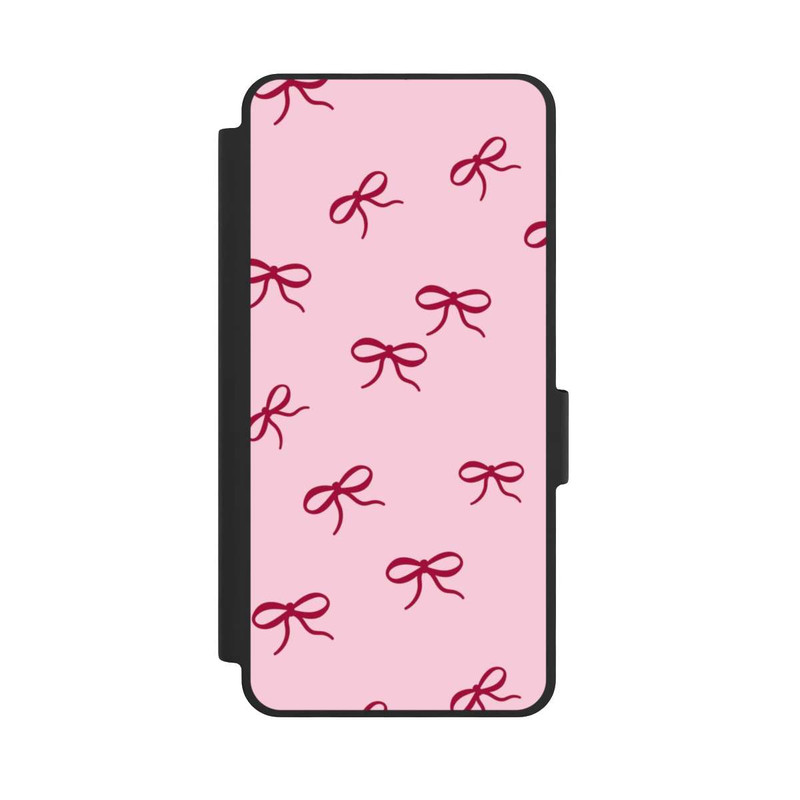 Galaxy S26 NIVOflip Bows Red Pink Pattern