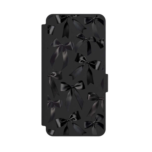 Samsung Galaxy S26 NIVOflip Schwarze Satinschleifen