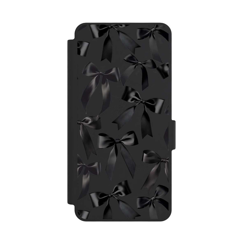 Galaxy S26 NIVOflip Schwarze Satinschleifen