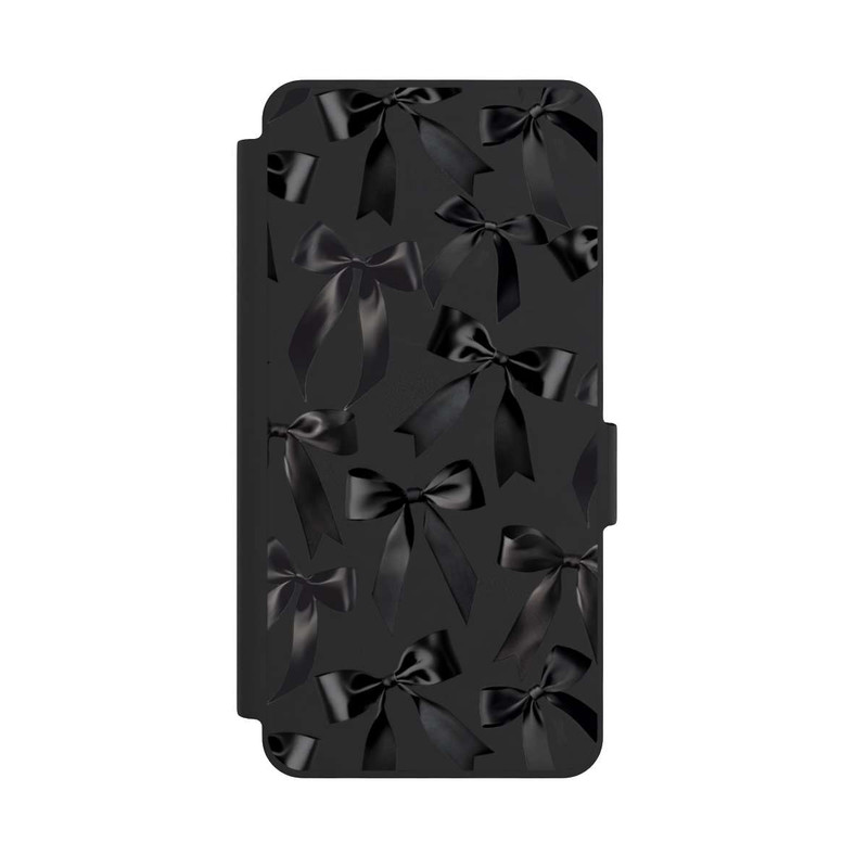 Galaxy S26 NIVOflip Schwarze Satinschleifen