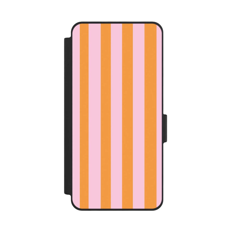 Galaxy S26 NIVOflip Orange And Pink Stripes