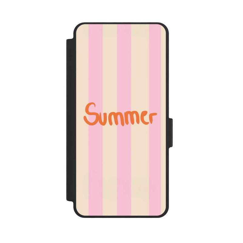 Galaxy S26 NIVOflip Summer Pink And Orange Stripes