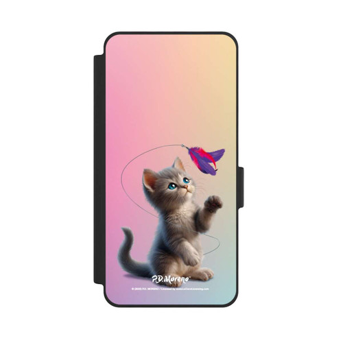 Samsung Galaxy S26 NIVOflip Playing Cat with Feather