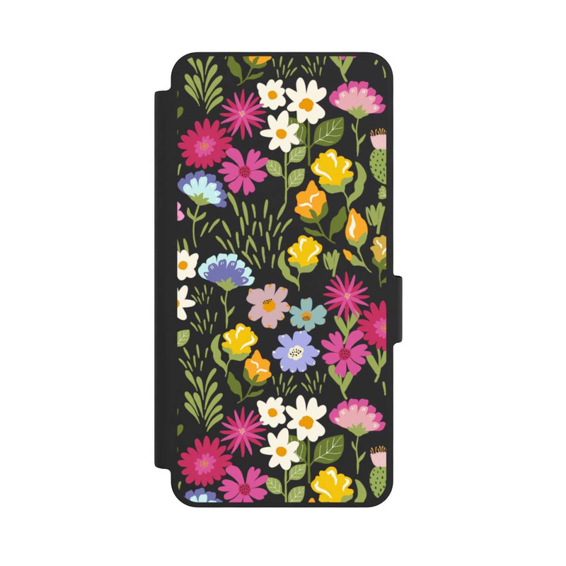 Galaxy S26 NIVOflip Bunte Sommerblumen Transparent