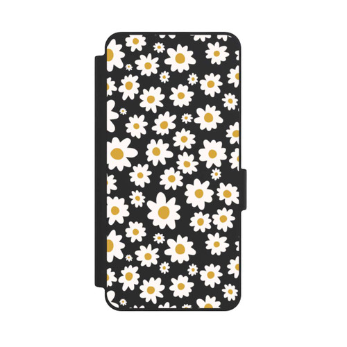 Samsung Galaxy S26 NIVOflip Daisy Flower Seamless Pattern Transparent