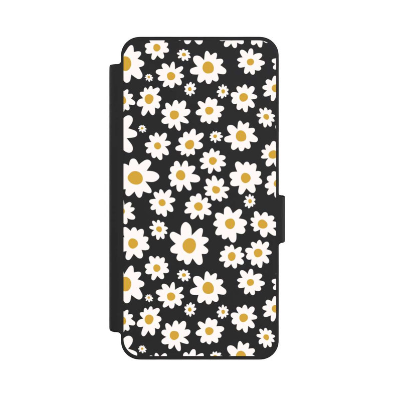 Galaxy S26 NIVOflip Daisy Flower Seamless Pattern Transparent