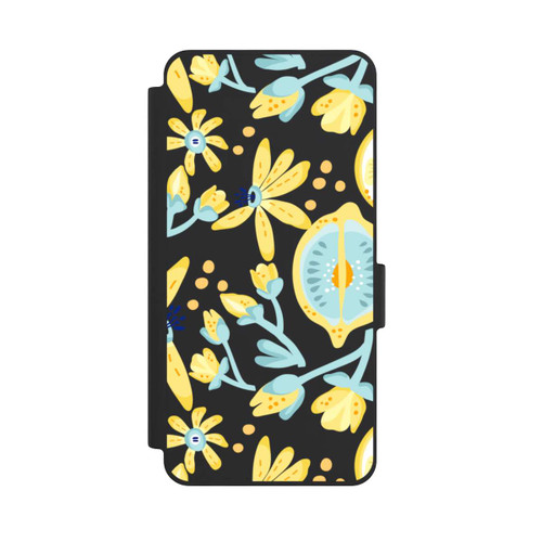 Samsung Galaxy S26 NIVOflip Lemon Summer Pattern Transparent Yellow