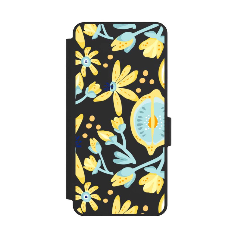 Galaxy S26 NIVOflip Lemon Summer Pattern Transparent Yellow