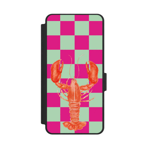 Samsung Galaxy S26 NIVOflip Pink Checkers Lobster