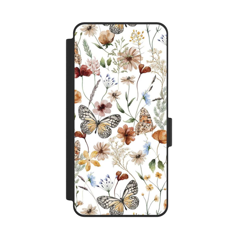 Galaxy S26 NIVOflip Wildflowers and Butterflies Pattern