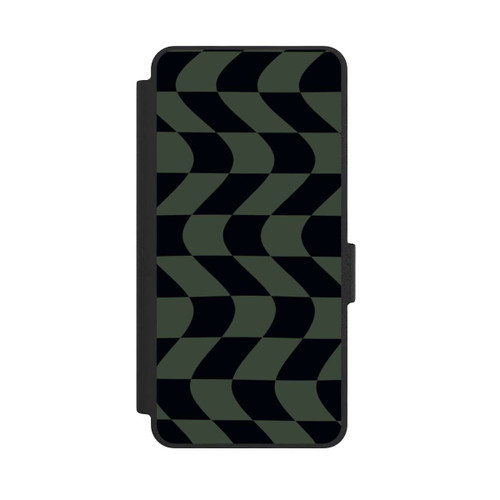 Samsung Galaxy S26 NIVOflip Checked Pattern Green Black