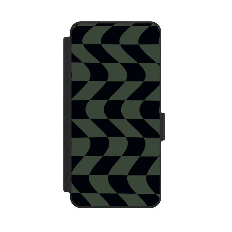 Galaxy S26 NIVOflip Checked Pattern Green Black