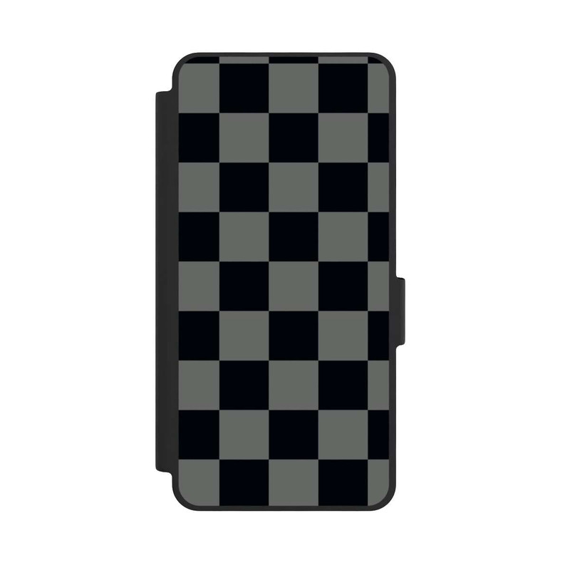 Galaxy S26 NIVOflip Checked Pattern Black Grey