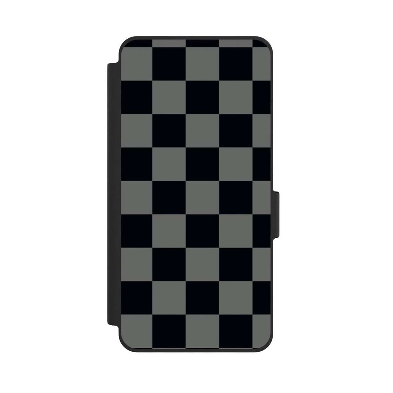 Galaxy S26 NIVOflip Checked Pattern Black Grey