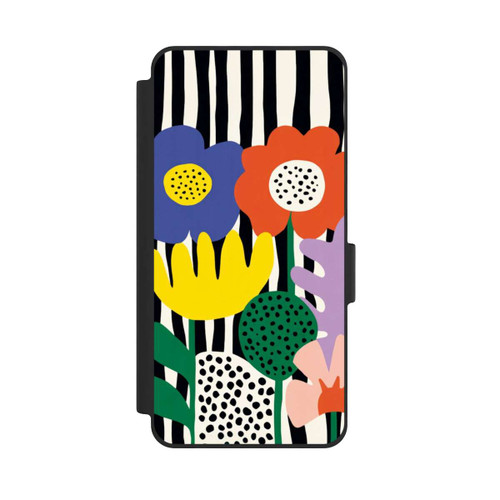 Samsung Galaxy S26 NIVOflip Flowers Striped Background