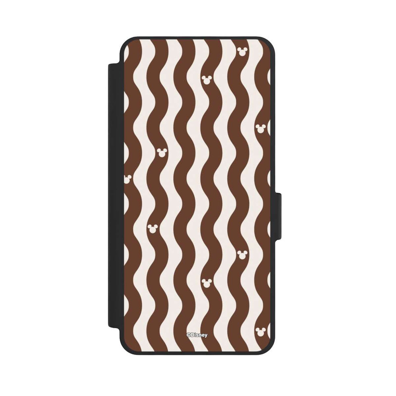 Galaxy S26 NIVOflip Mickey Mouse Brown Pattern Waves