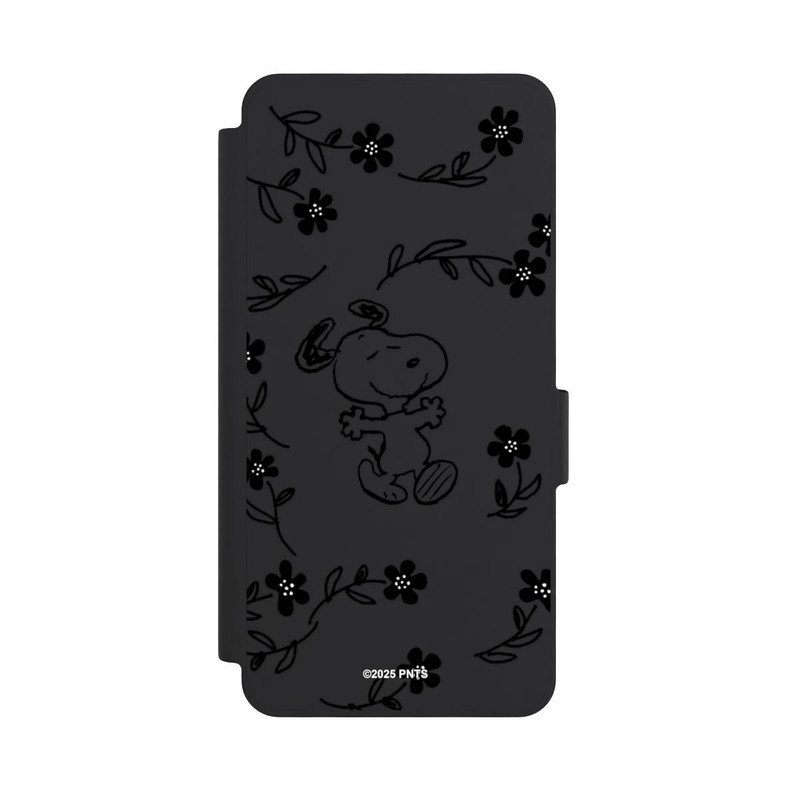Galaxy S26 NIVOflip Snoopy und Flowers Transparent