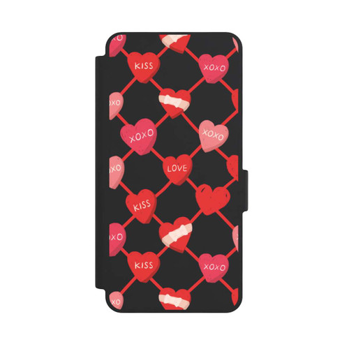 Samsung Galaxy S26 NIVOflip Herz Muster XOXO Rot