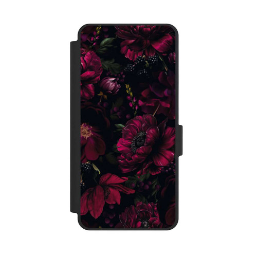 Samsung Galaxy S26 NIVOflip Dunkle Rote Blumen Liebe
