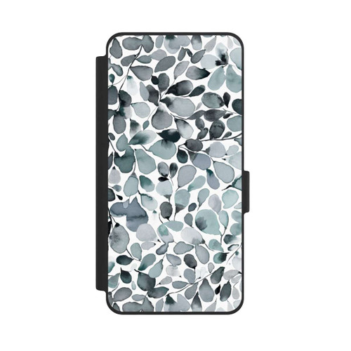 Samsung Galaxy S26 NIVOflip Eukalyptus Aquarell Blätter Grau