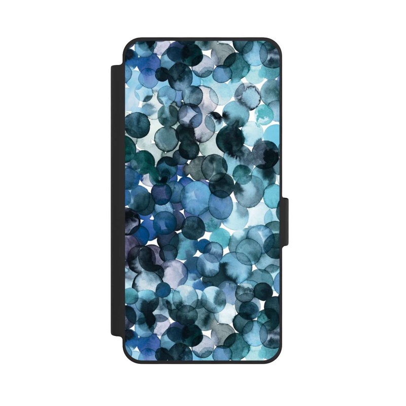 Galaxy S26 NIVOflip Watercolor Dots Blue Pattern