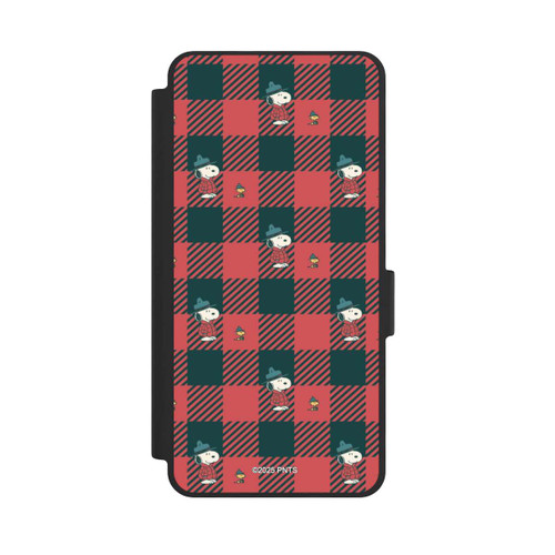 Samsung Galaxy S26 NIVOflip Peanuts Red Tartan Pattern