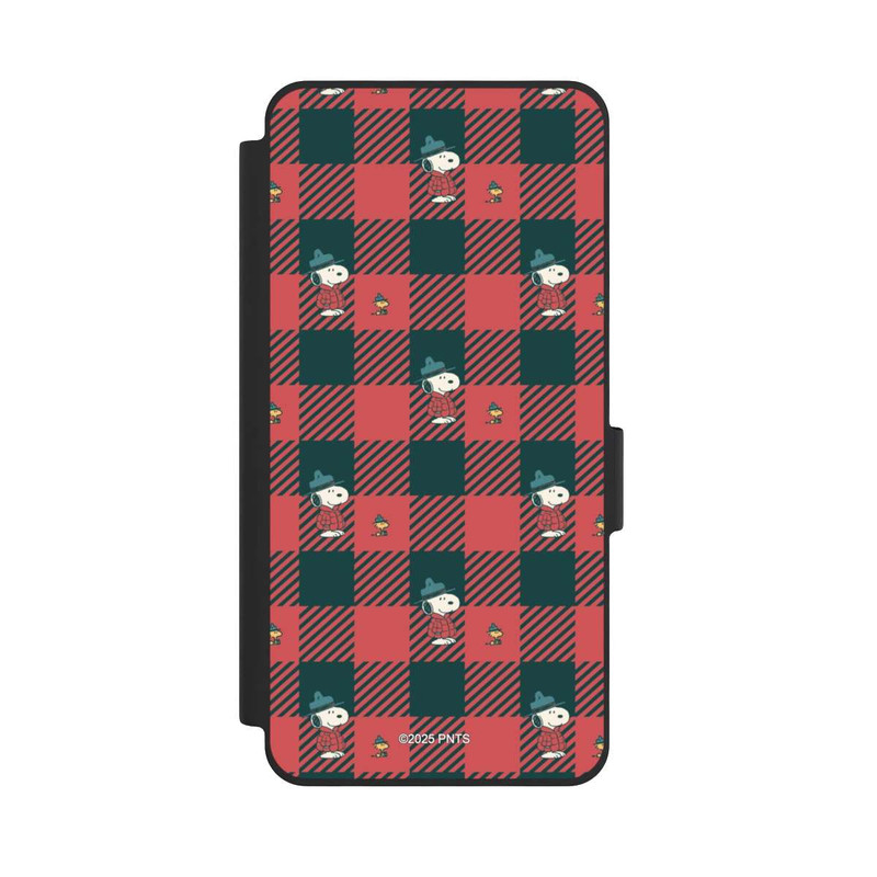 Galaxy S26 NIVOflip Peanuts Red Tartan Pattern