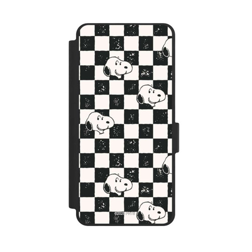 Samsung Galaxy S26 NIVOflip Snoopy Heads Checked Pattern