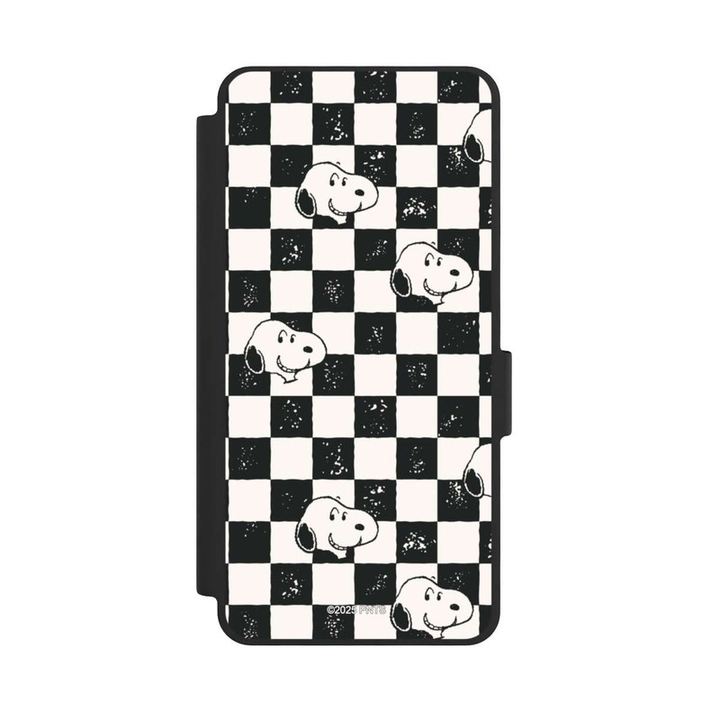 Galaxy S26 NIVOflip Snoopy Heads Checked Pattern