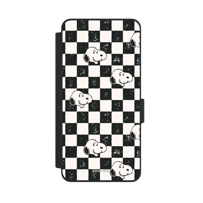 Galaxy S26 NIVOflip Snoopy Heads Checked Pattern