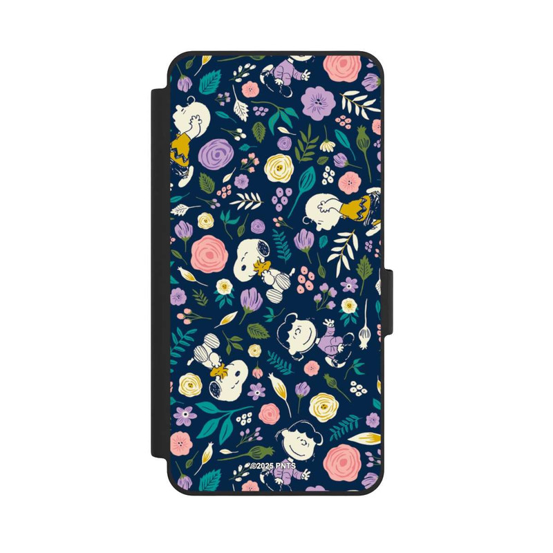 Galaxy S26 NIVOflip Peanuts Dark Flower Pattern