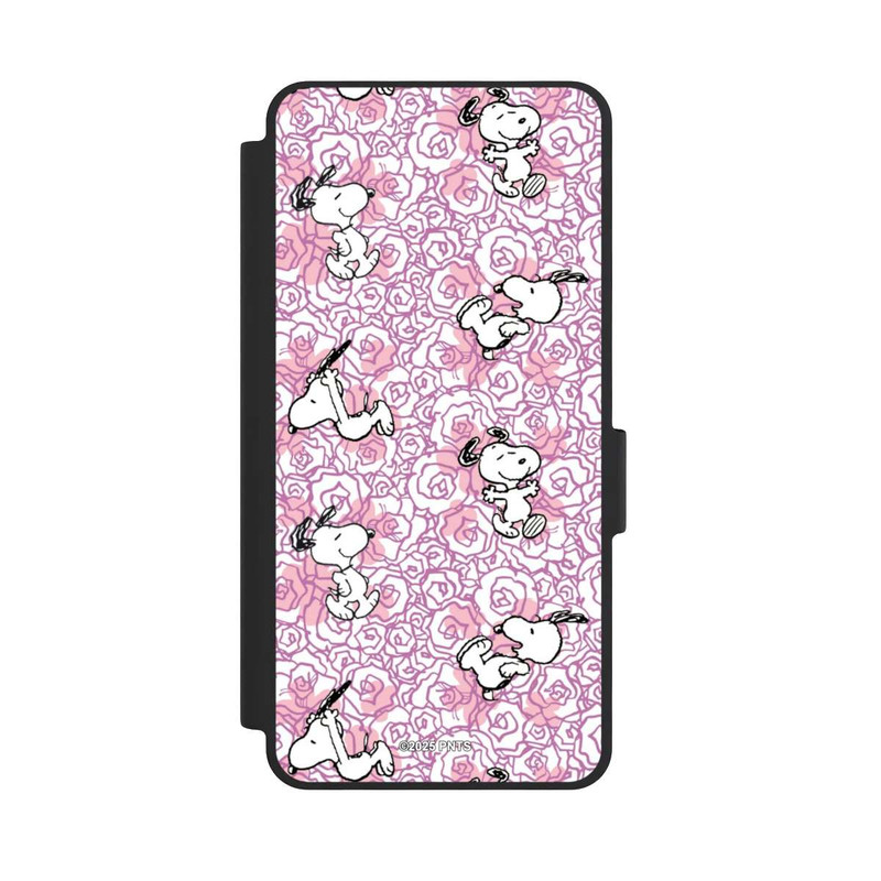 Galaxy S26 NIVOflip Peanuts Pink Roses Pattern