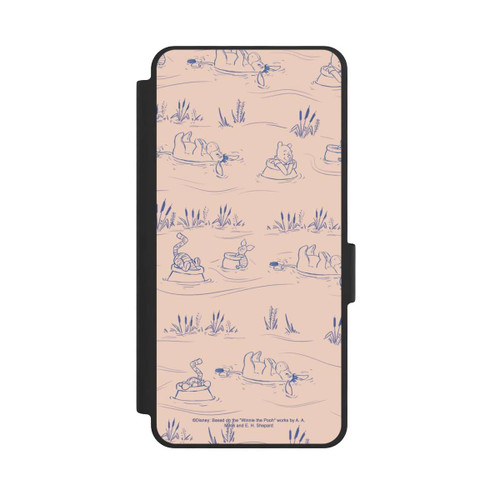 Samsung Galaxy S26 NIVOflip Winnie the Pooh Retro Pattern Bridges Pink