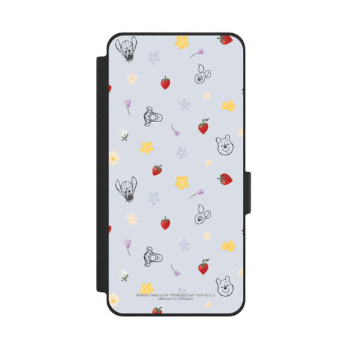 Samsung Galaxy S26 NIVOflip Winnie Puuh und Freunde Erdbeer Muster Blau