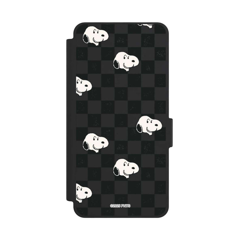 Galaxy S26 NIVOflip Snoopy Checked Pattern