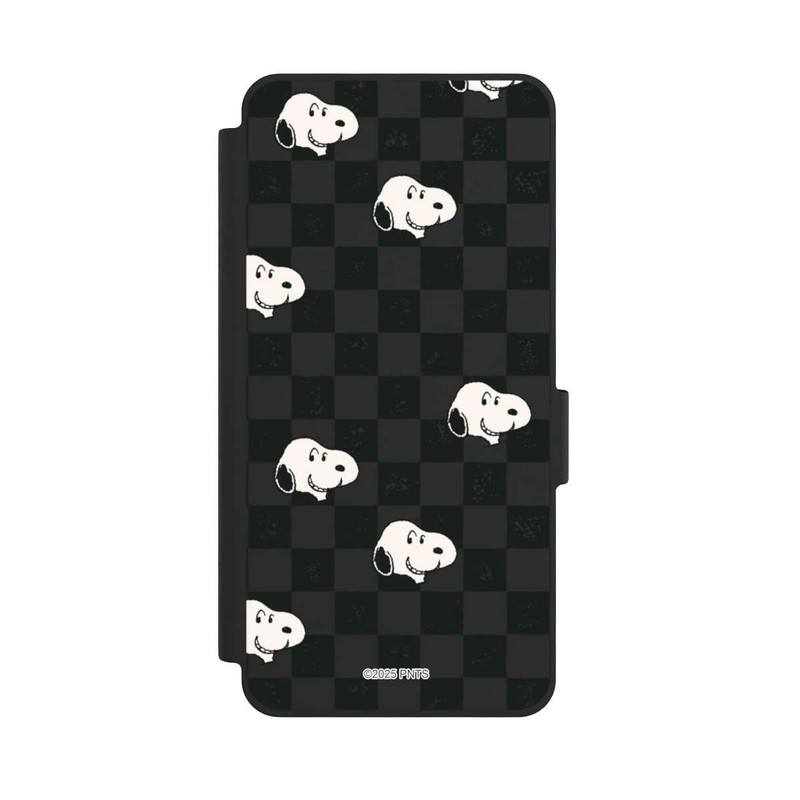 Galaxy S26 NIVOflip Snoopy Checked Pattern