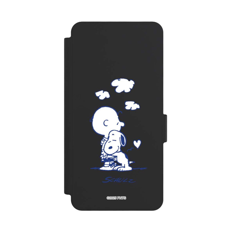 Galaxy S26 NIVOflip Peanuts Charlie Brown Snoopy Hug Transparent