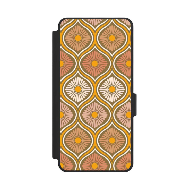 Galaxy S26 NIVOflip Groovy 70s Retro Mid-Century Daisy Flowers
