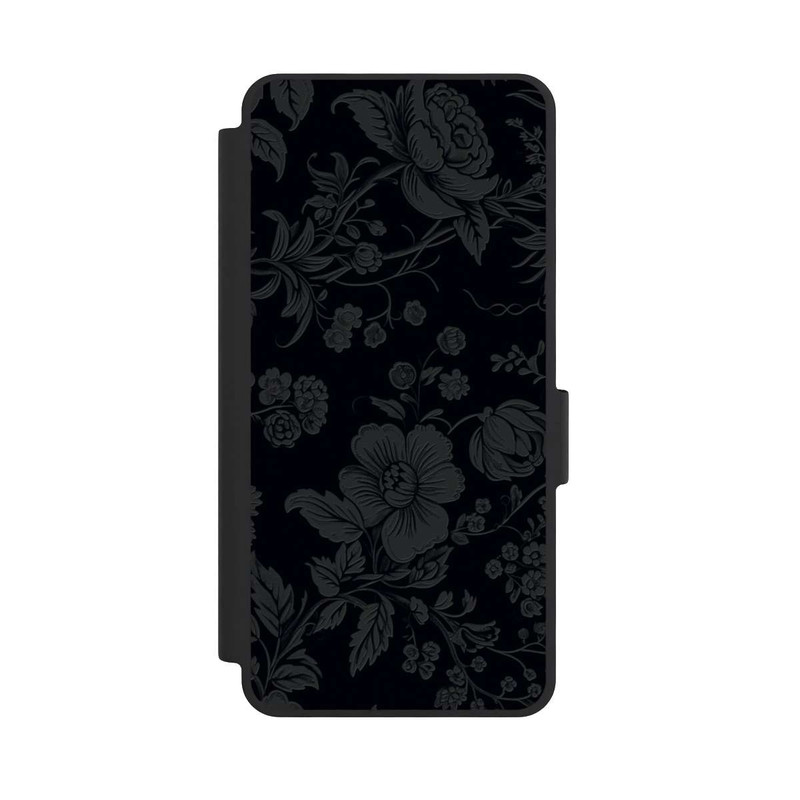 Galaxy S26 NIVOflip Dunkle Blumen Vintageoptik