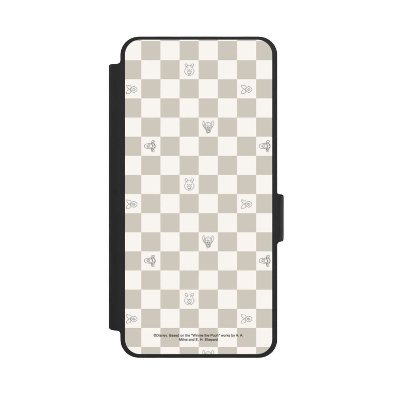 Galaxy S26 NIVOflip Winnie the Pooh Checked Pattern Beige