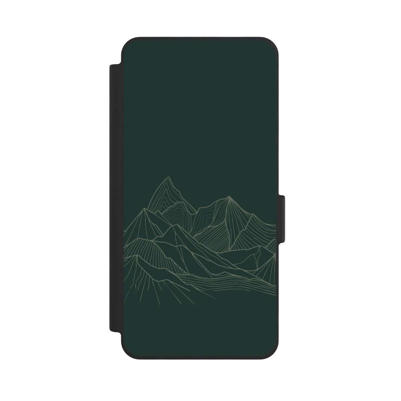 Galaxy S26 NIVOflip Dessin Au Trait De Montagne Vert
