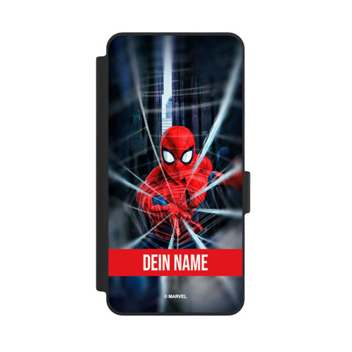 Samsung Galaxy S26 NIVOflip Spiderman Webs in Action Personalisierbar
