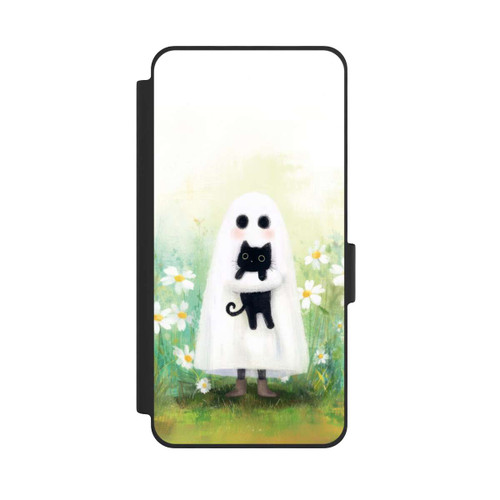 Samsung Galaxy S26 NIVOflip Ghost Hug for Cat Halloween with AI