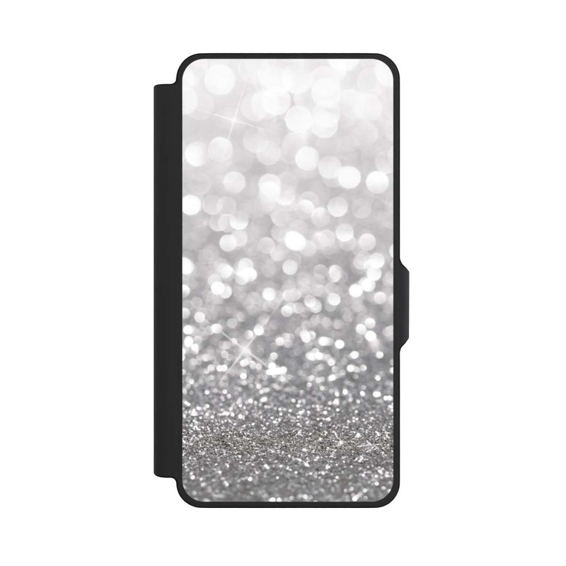 Galaxy S26+ NIVOflip Pluie de Paillettes Argentées Look