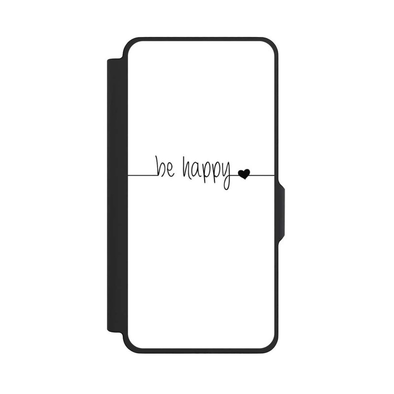 Galaxy S26+ NIVOflip Be Happy Weisser Hintergrund
