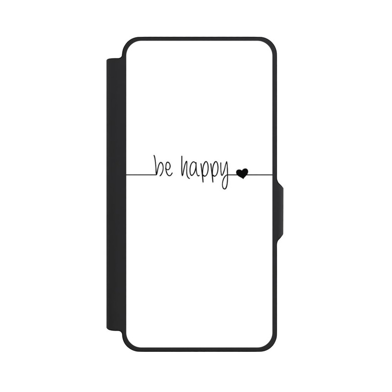 Galaxy S26+ NIVOflip Be Happy Weisser Hintergrund