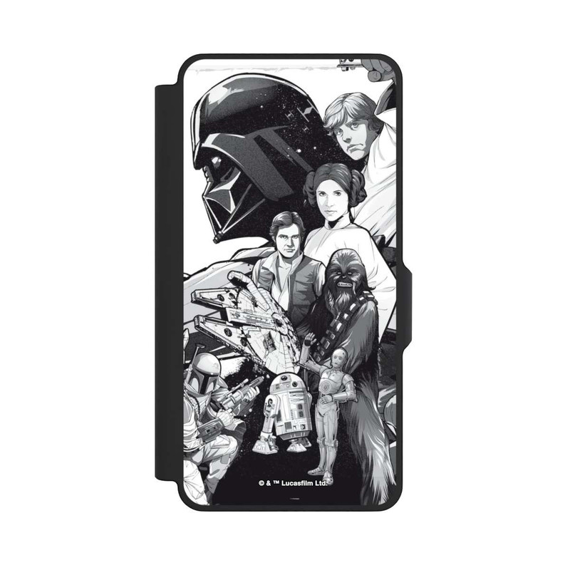 Galaxy S26+ NIVOflip Personnages StarWars - Noir et Blanc